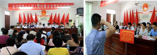 金川镇召开第十八届人民代表大会第四次会议